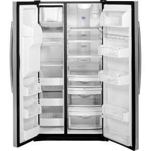 GE Profile Series PZS23KSESS 23.3 cu. ft. Counter-Depth Side-by-Side Refrigerator - Stainless Steel view 2