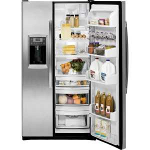 GE Profile Series PZS23KSESS 23.3 cu. ft. Counter-Depth Side-by-Side Refrigerator - Stainless Steel view 6