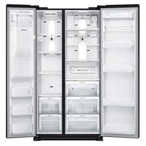 Samsung RS22HDHPNBC  22 cu. ft. Counter Depth Side-by-Side Refrigerator - Black view 2