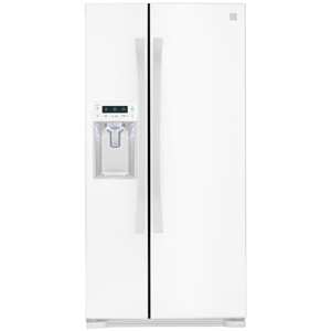 Kenmore Elite 51822  21.9 Cu. Ft. Side-by-Side Refrigerator with Dispenser - White view 1
