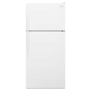 Whirlpool WRT314TFDW 14 cu. ft. Top-Freezer Refrigerator - White view 1