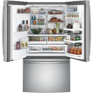 GE Profile Series PFE28PSKSS 27.8 cu. ft. Counter Depth French Door Refrigerator w/ Brewing System view 2