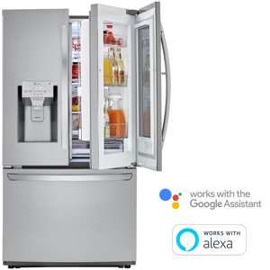 LG LFXC22596S 21.9 Cu. Ft. Smart Wi-Fi Enabled Counter-Depth InstaView  Door-in-Door® Refrigerator view 7