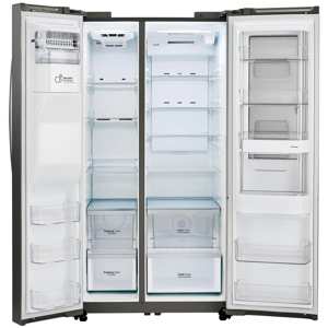 LG LSXC22396D 21.7 cu. ft. Smart Counter-Depth Side-By-Side Refrigerator w/InstaView– Black SS view 6