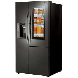LG LSXC22396D 21.7 cu. ft. Smart Counter-Depth Side-By-Side Refrigerator w/InstaView– Black SS view 4